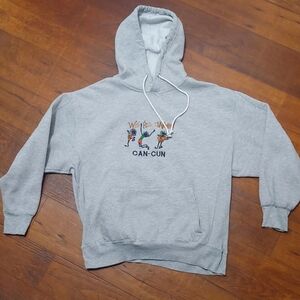 Vintage We Be Jammin Can-Cun Gray Hoodie